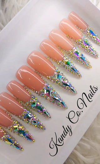 Stiletto Bling PressOn Nail Set