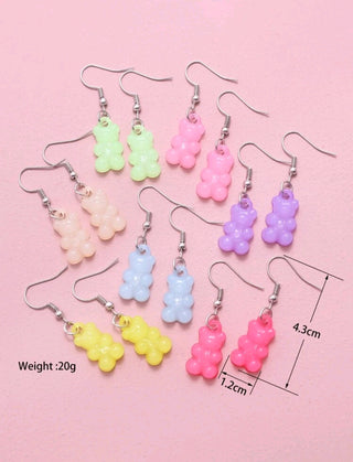 Gummy Bear Earrings (7 pairs)