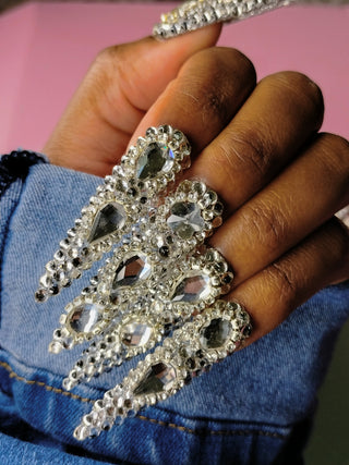 Stiletto Full Bling PressOn Nail Set
