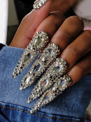 Stiletto Full Bling PressOn Nail Set