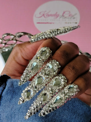 Stiletto Full Bling PressOn Nail Set