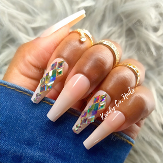 Diamond Ombre Press On Nails