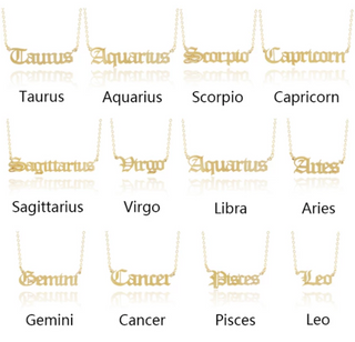 Zodiac sign necklace