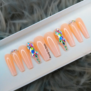 Diamond Ombre Press On Nails