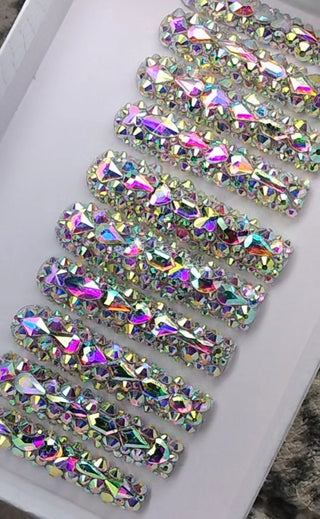 AB Bling Rhinestone Nails