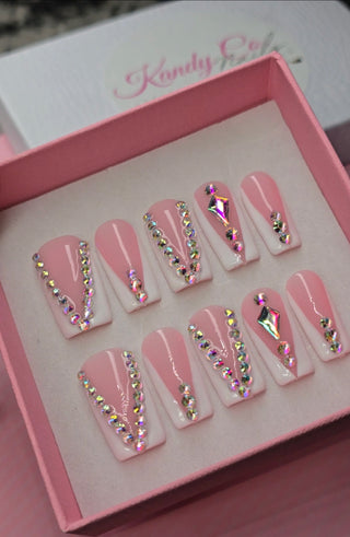 Short White French Tip Press On Nails