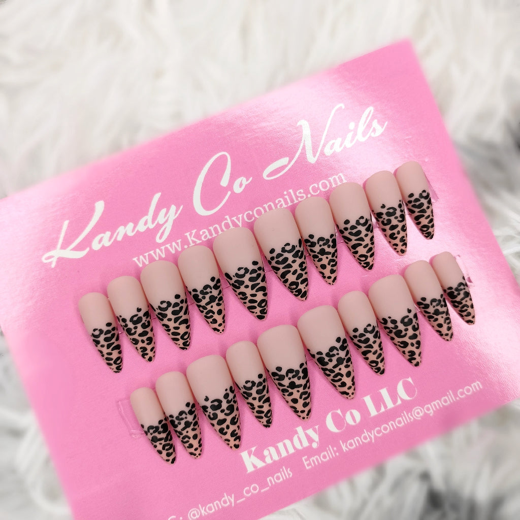 Leopard Press On Nails – Kandy Co Nails