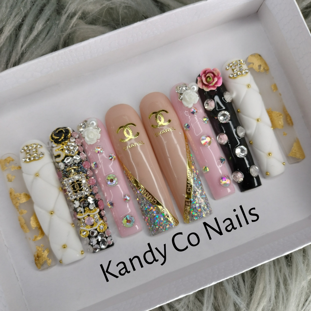 Summer Bling Nail Set – Kandy Co Nails